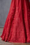 Buy_Torani_Red Net Surkh Mrinal Lehenga Set