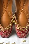 Buy House Of Vian Red Embellished Juttis Online at Aza Fashions Buy_House Of Vian_Red Embellished Juttis _Online_at_Aza_Fashions