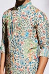 Buy_SVA by Sonam & Paras Modi_Beige Silk Printed Kurta_Online_at_Aza_Fashions