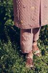 Buy_Madzin_Pink Kurta  Pant Stretch Hand Embroidered Set _Online_at_Aza_Fashions