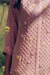 Shop_Madzin_Pink Kurta  Pant Stretch Hand Embroidered Set _Online_at_Aza_Fashions