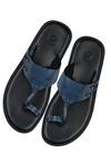 Buy Sko Blue Toe Ring Slippers at Aza Fashions Buy_Sko_Blue Toe Ring Slippers _at_Aza_Fashions