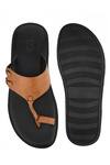 Shop_Sko_Brown Toe Ring Slippers _at_Aza_Fashions