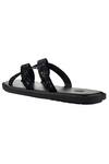 Buy_SKO_Black Shimmer Cross Strap Slippers _Online_at_Aza_Fashions
