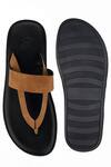 Shop_SKO_Brown V Strap Cushioned Slippers _at_Aza_Fashions