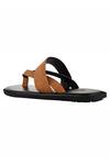 Buy_SKO_Brown V Strap Cushioned Slippers _Online_at_Aza_Fashions