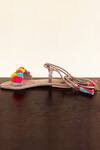 Buy_Sandalwali_Multi Color -poms, Tassels Lace Up Sandals_Online_at_Aza_Fashions
