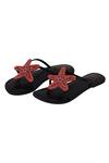 Sandalwali_Red Lucy Beaded Starfish Sandals_Online_at_Aza_Fashions