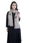 Shop_Taroob_Cashmere Scorpion Hand Embroidered Scarf_at_Aza_Fashions