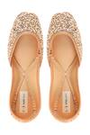 Buy_Jutti Choo_Beige Embellished Sequin Juttis_at_Aza_Fashions