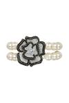 Shop_Tsara_Floral Bead Bracelet (single Pc)_at_Aza_Fashions