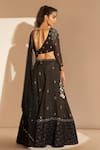 Shop Tabeer India Black Silk Beads Sweetheart Neck Embroidered Lehenga Set at Aza Fashions Shop_Tabeer India_Black Silk Beads Sweetheart Neck Embroidered Lehenga Set _at_Aza_Fashions