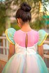 Tutus By Tutu_Pink Satin Layered Organza Ball Gown_at_Aza_Fashions