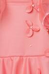 Shop_Tutus by Tutu_Pink Floral Applique Jumpsuit For Girls_Online_at_Aza_Fashions