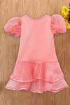 Shop_Tutus by Tutu_Pink Embroidered Dress For Girls_at_Aza_Fashions