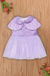 Buy_Tutus by Tutu_Purple Embroidered Cape Dress For Girls_at_Aza_Fashions