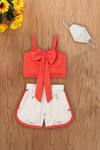 Buy_Tutus By Tutu_Beige Organic Cotton Shorts Set _at_Aza_Fashions