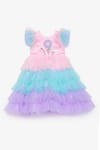 Buy_Tutus By Tutu_Multi Color Crepe, Cotton, Tulle Layered Frill Gown_at_Aza_Fashions