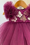 Buy_Tutus by Tutu_Purple Rich Satin Embroidered Butterfly Flared Dress _Online_at_Aza_Fashions