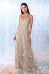 Buy_Taavare_Beige Tulle Round Floral Embroidered Jumpsuit _at_Aza_Fashions