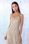 Taavare_Beige Tulle Round Floral Embroidered Jumpsuit _Online_at_Aza_Fashions