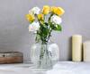 Buy_The 7 DeKor_White Glass Leaf Cut Vase_at_Aza_Fashions