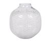 The 7 DeKor_White Glass Leaf Cut Vase_Online_at_Aza_Fashions