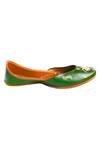 Haelli Green Hand Paint Juttis Online at Aza Fashions Haelli_Green Hand Paint Juttis_Online_at_Aza_Fashions