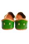 Shop Haelli Green Hand Paint Juttis Online at Aza Fashions Shop_Haelli_Green Hand Paint Juttis_Online_at_Aza_Fashions