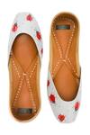 Shop Haelli Grey Hand Paint Juttis Online at Aza Fashions Shop_Haelli_Grey Hand Paint Juttis_Online_at_Aza_Fashions