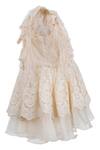 Buy_Jasmine And Alaia_Peach Organza Lace Dress For Girls_Online_at_Aza_Fashions