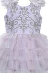 Shop_Jasmine And Alaia_Purple Embroidered Ruffle Dress For Girls_Online_at_Aza_Fashions