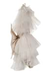 Shop_Jasmine And Alaia_Beige Tulle Ruffle Romper  _Online_at_Aza_Fashions