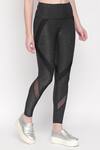 Tuna London - {Tuna Active}_Grey Sheer Panel Leggings _Online_at_Aza_Fashions