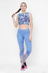 Buy_Tuna London - {Tuna Active}_Blue Sheer Panel Leggings _at_Aza_Fashions
