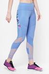 Tuna London - {Tuna Active}_Blue Sheer Panel Leggings _Online_at_Aza_Fashions