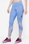 Buy_Tuna London - {Tuna Active}_Blue Sheer Panel Leggings _Online_at_Aza_Fashions
