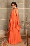 Tanu Malhotra_Coral Embroidered Kurta Skirt Set_Online_at_Aza_Fashions