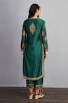 Shop_Torani_Green Kurta And Pant Handwoven Chanderi & Cotton Voile Sheesham Falgun Set _at_Aza_Fashions