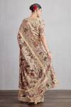 Shop_Torani_Beige Embroidery Round Chandan Enakshi Blouse _at_Aza_Fashions