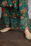 Buy_Torani_Green Kurta And Pant Cotton Silk Dupatta Handwoven Sheesham Aroha Set _Online_at_Aza_Fashions