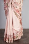 Shop_Torani_Pink Handwoven Chanderi Floral Gulbahari Chandani Saree _Online_at_Aza_Fashions
