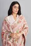 Torani_Pink Handwoven Chanderi And Pure Silk Organza Mandarin Gulbahari Chandani Blouse _Online_at_Aza_Fashions