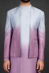 Buy_Prima Czar_Purple 100% Silk Jacket And Kurta Set_Online_at_Aza_Fashions