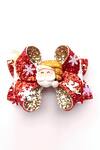 Buy_The Peach Street_Red Glitter Santa Hair Clip_at_Aza_Fashions