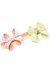 Buy_The Peach Street_Yellow Bow Headband Set Of 2_at_Aza_Fashions