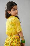 Torani_Yellow Nargis Kanan Jacket And Lehenga Set For Girls_Online_at_Aza_Fashions
