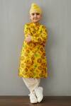 Buy_Torani_Yellow Nargis Kanan Kurta And Pant Set For Boys_at_Aza_Fashions