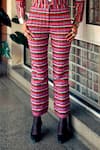 Buy_Joskai Studio_Multi Color Cotton Blend Striped Cropped Pant _Online_at_Aza_Fashions