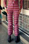 Shop_Joskai Studio_Multi Color Cotton Blend Striped Collared Neck Pant Set _Online_at_Aza_Fashions